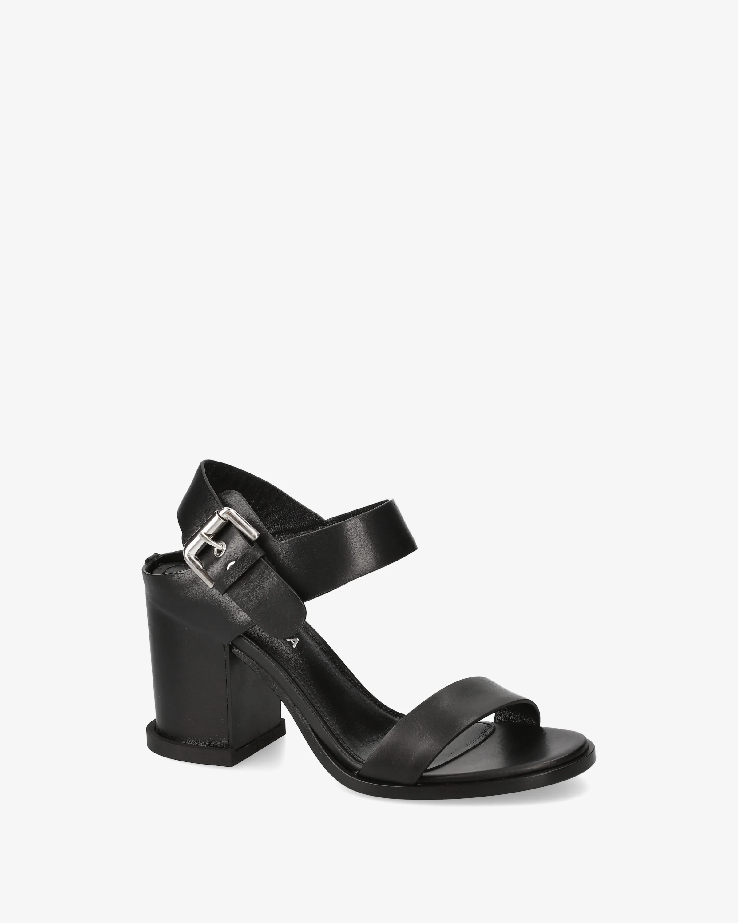 Calfskin sandals with square heel - Image 3