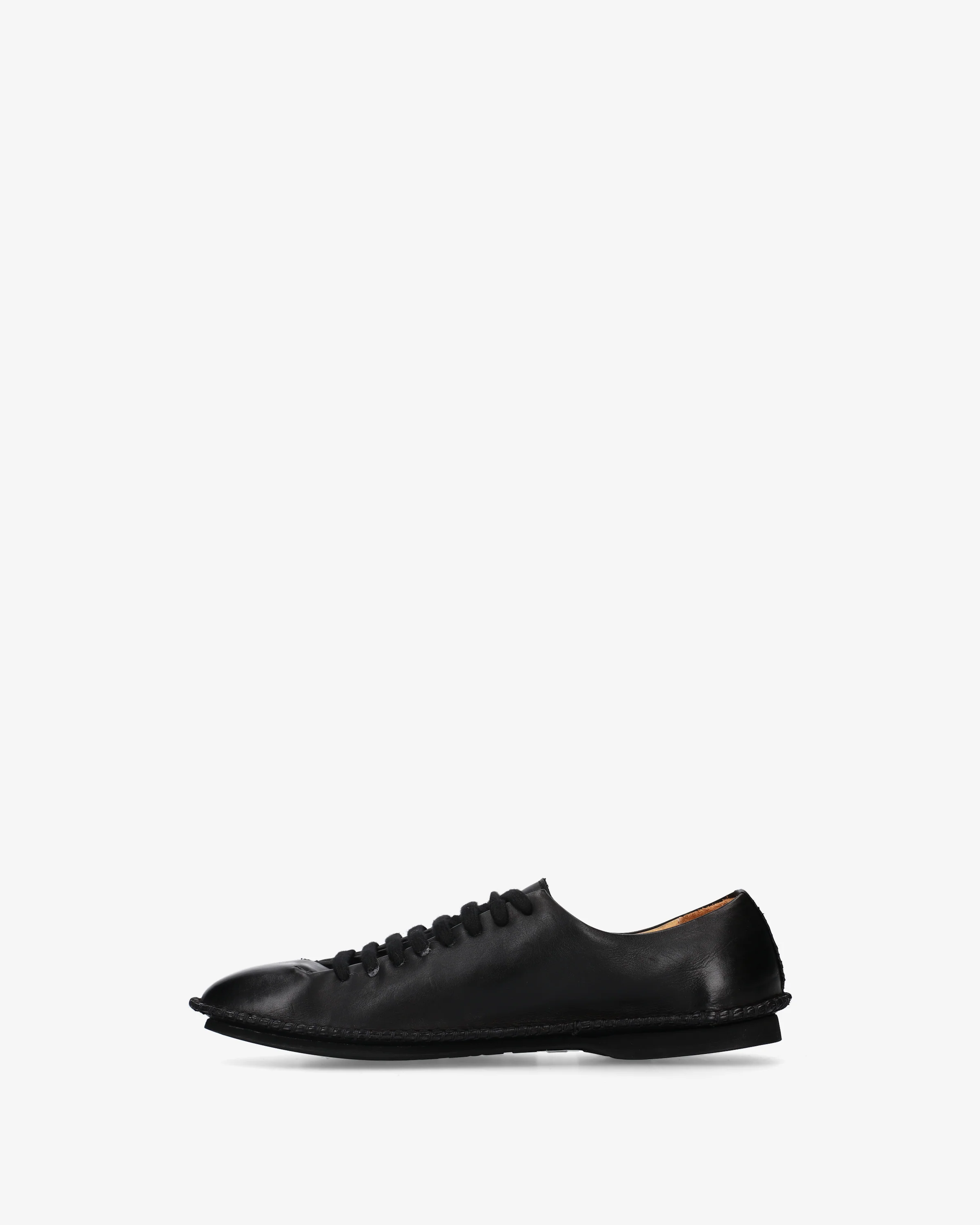Deconstructed leather lace-up shoe - Image 3