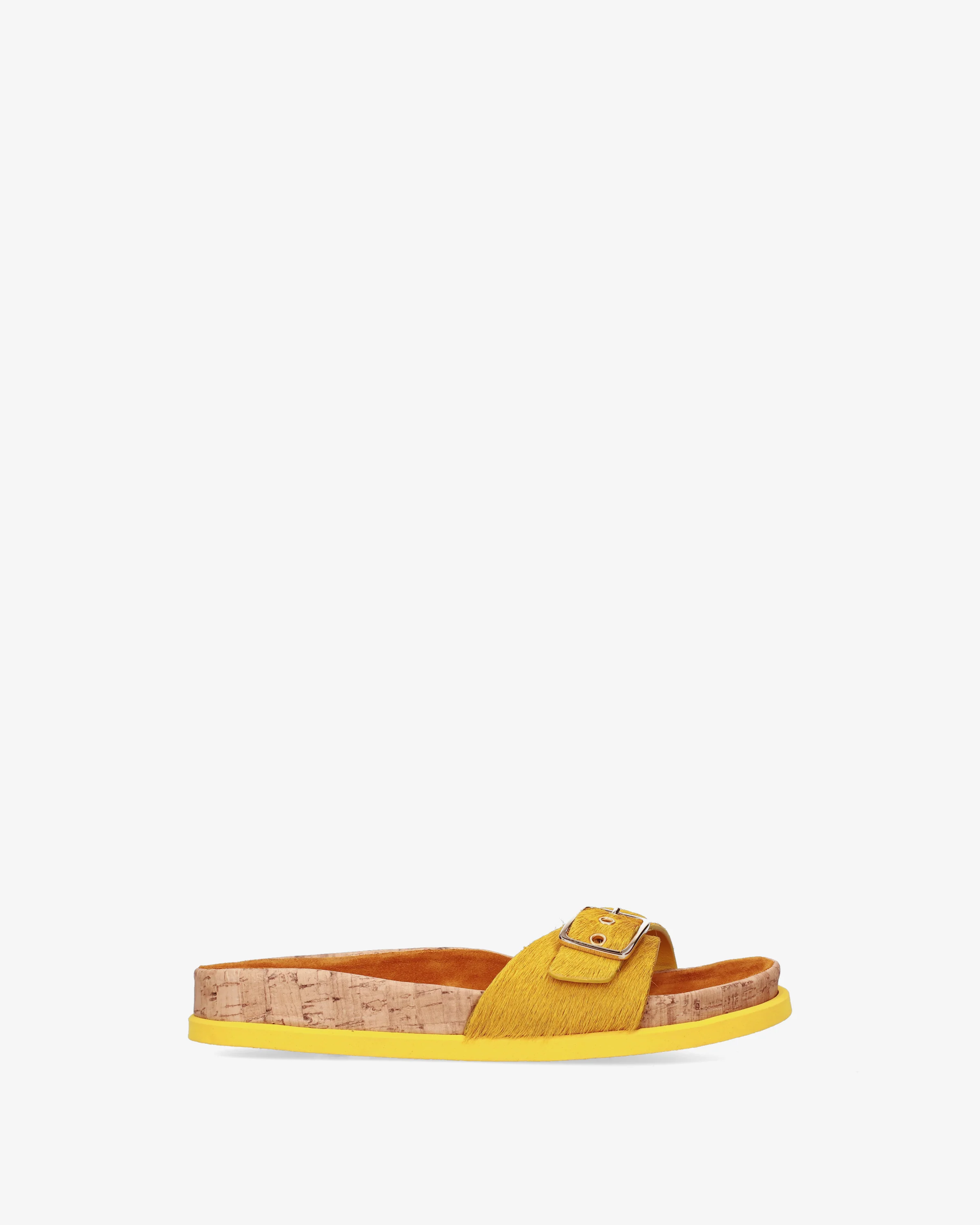Pony-skin slippers