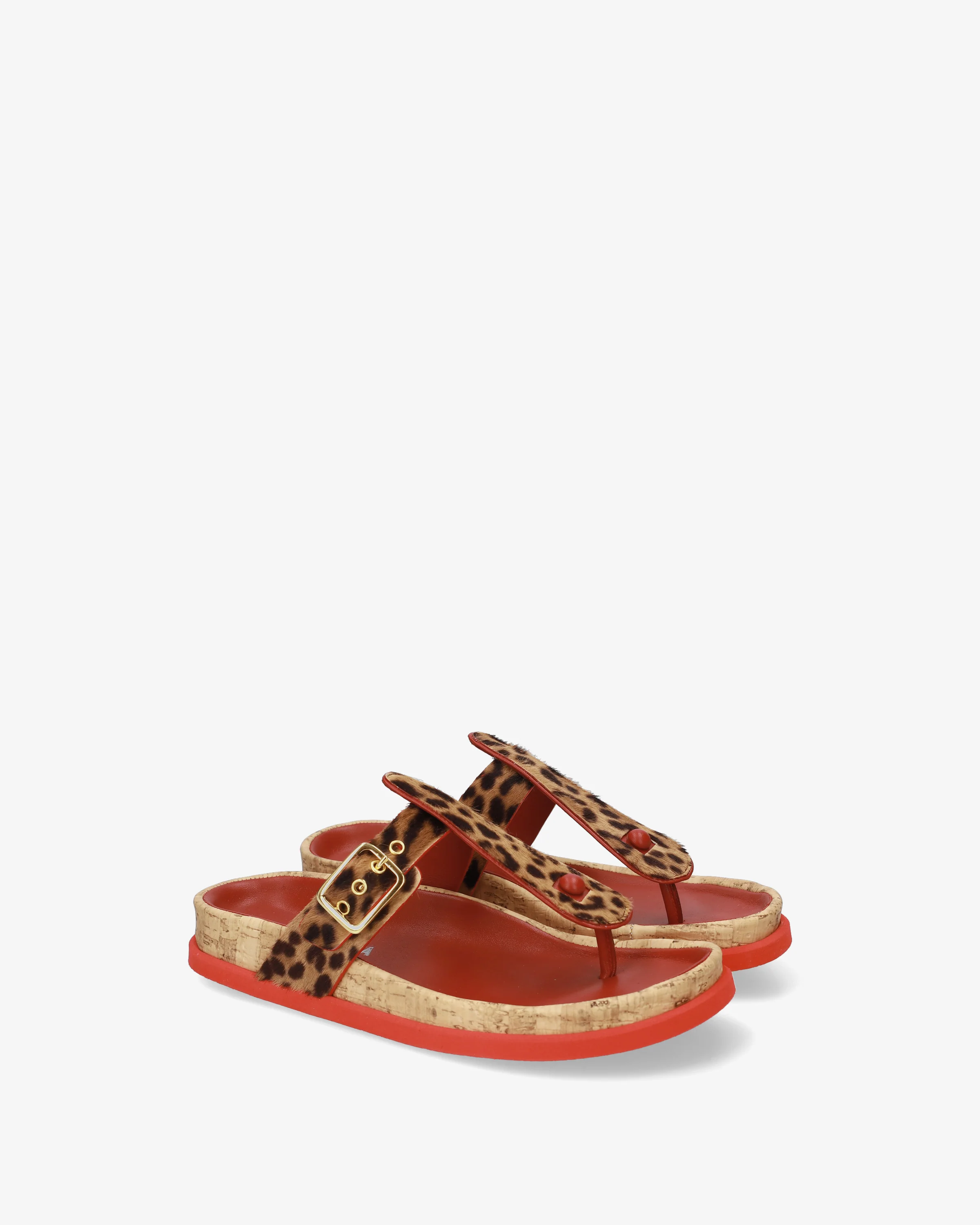 Ponyhide thong sandals - Image 2