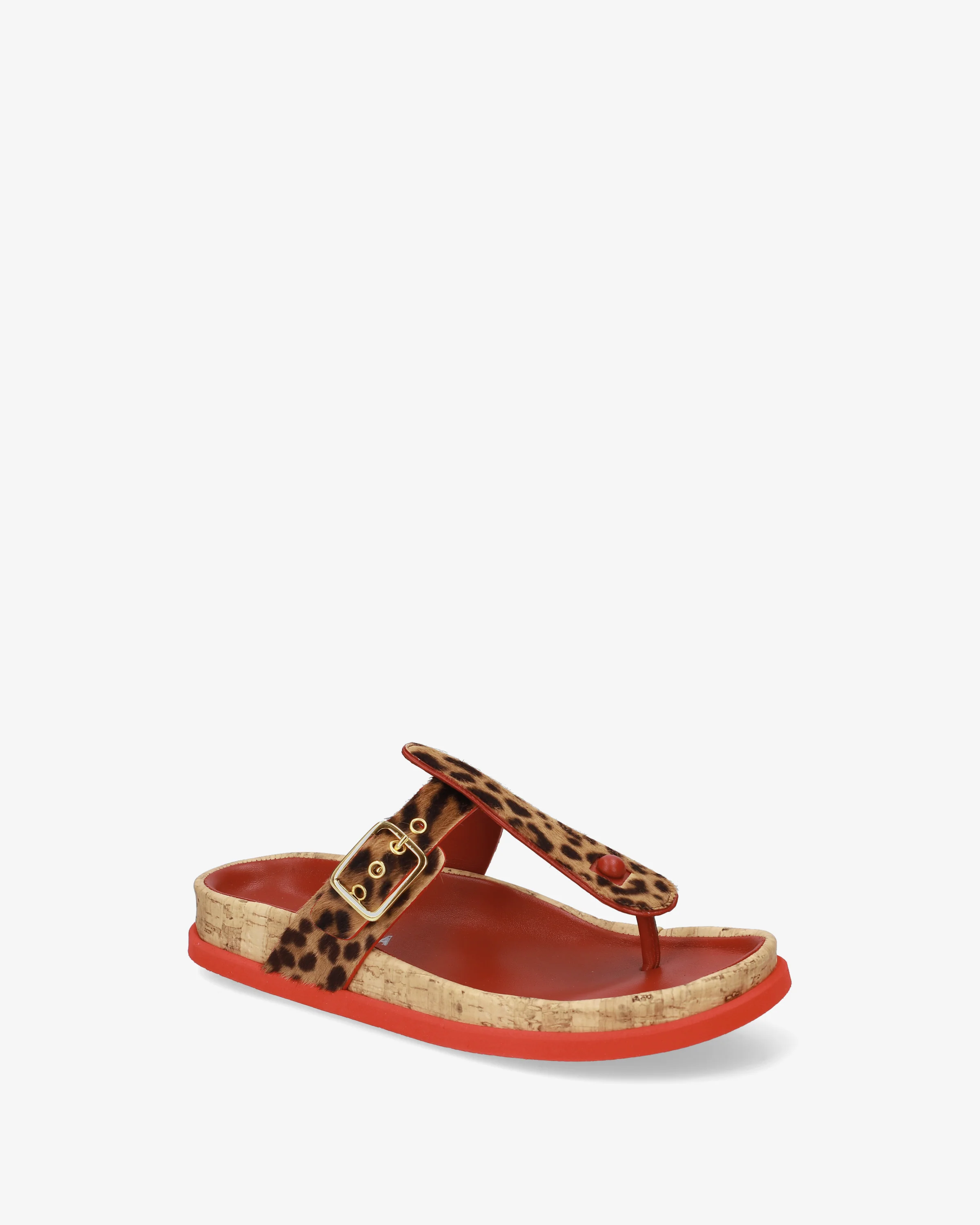 Ponyhide thong sandals - Image 4