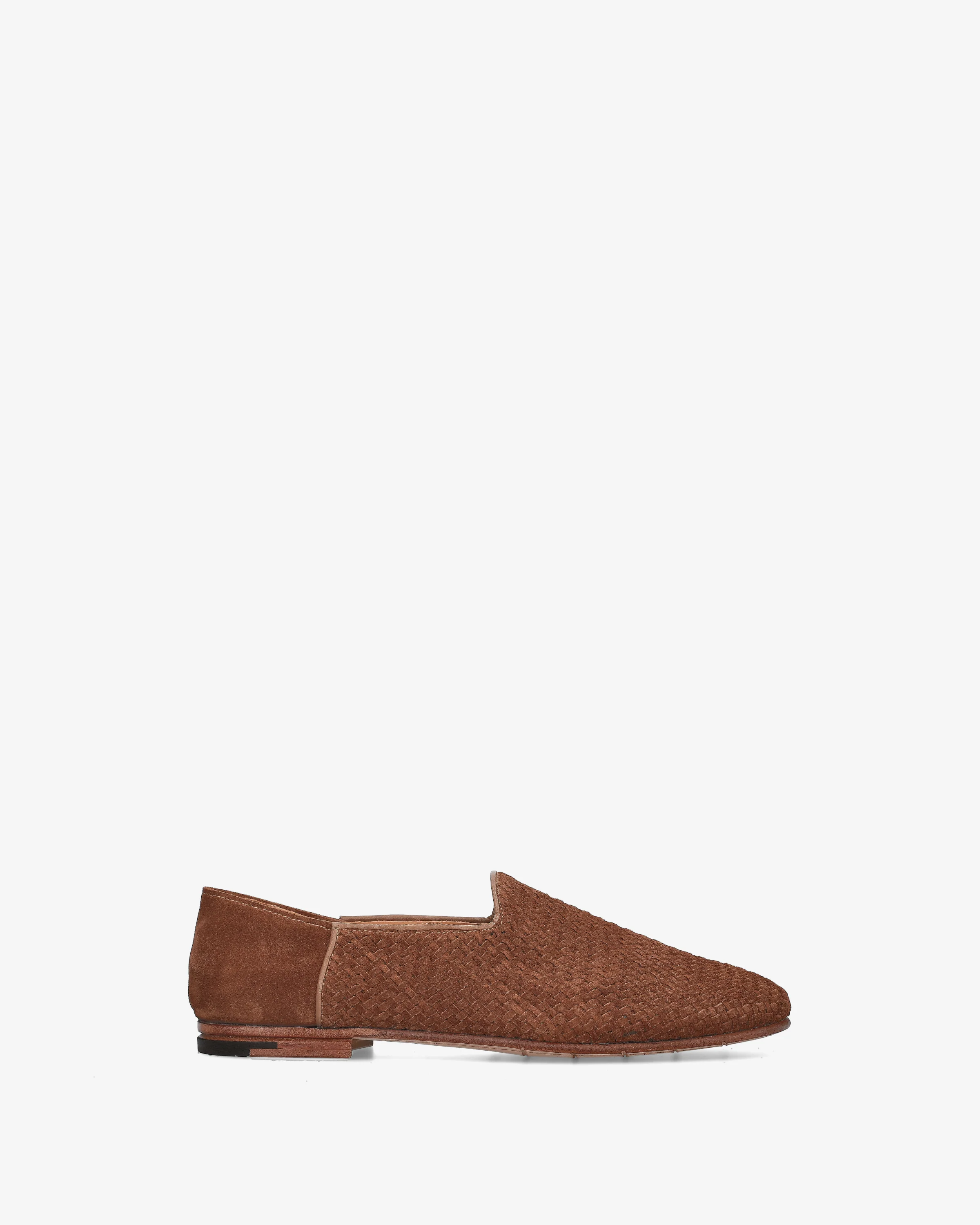 Braided suede slippers