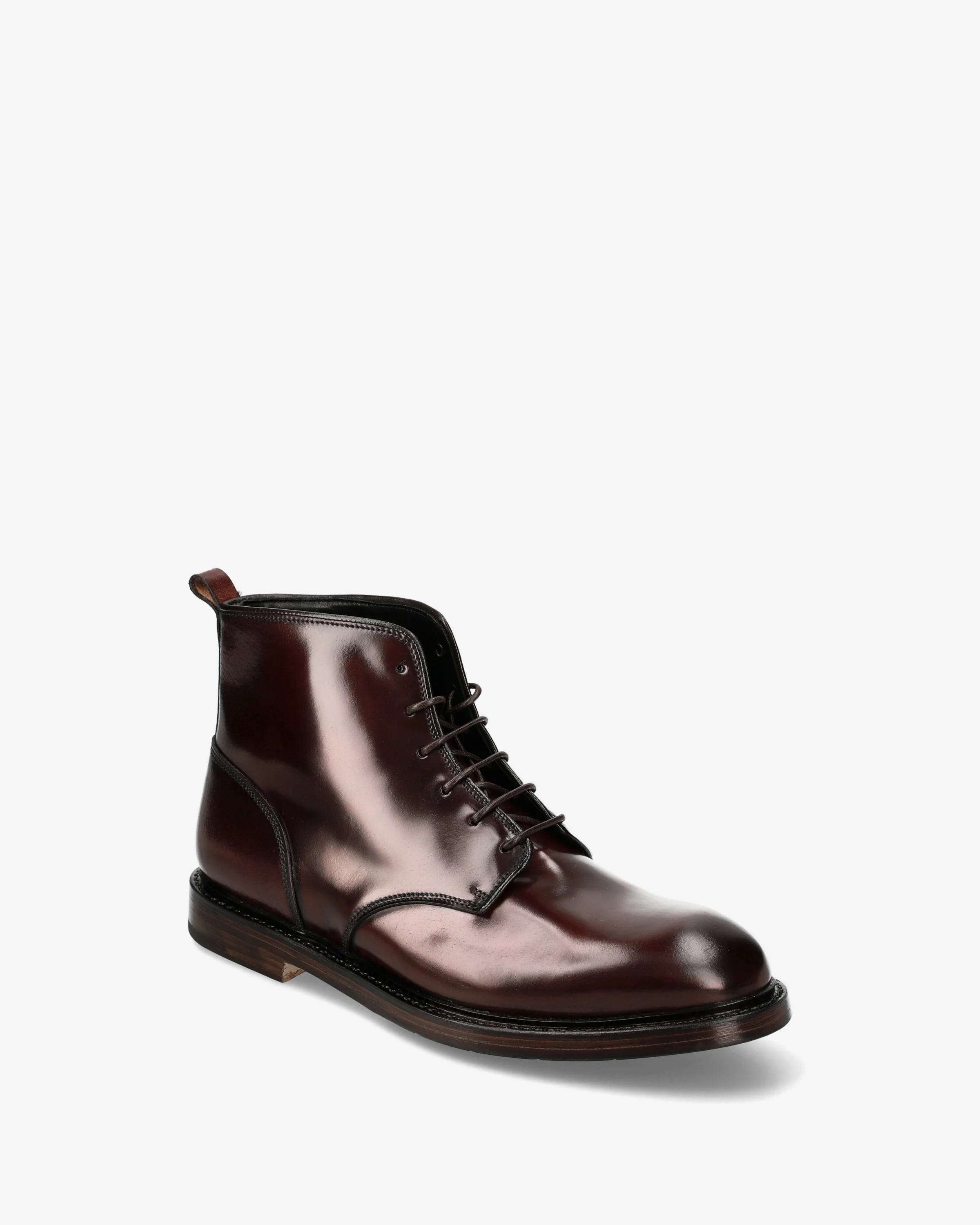 Lace-up cordovan ankle boots - Image 3