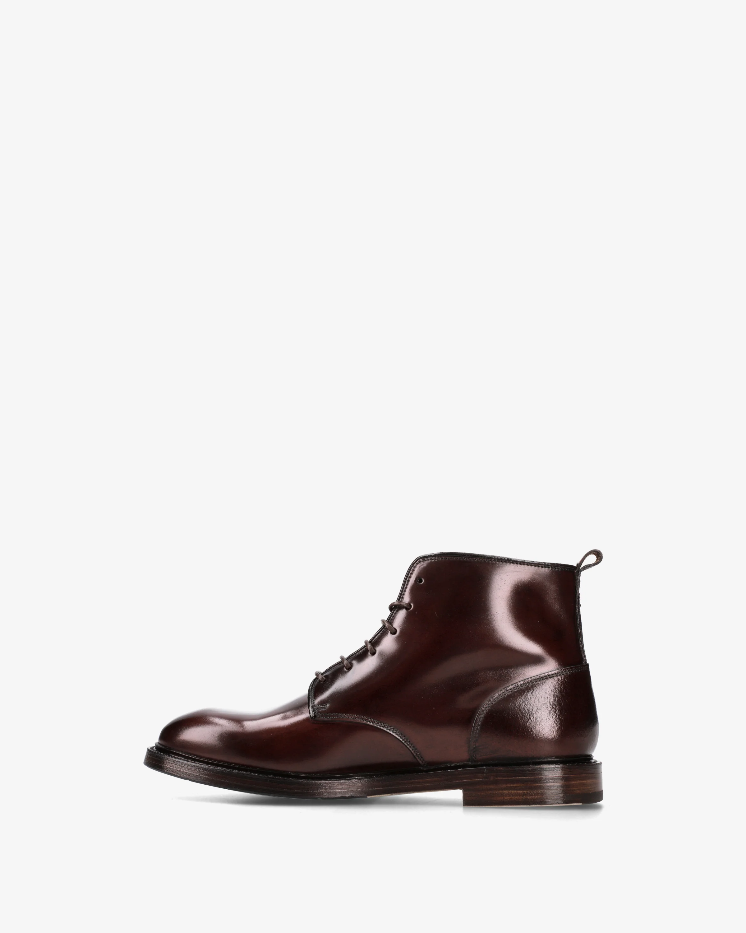 Lace-up cordovan ankle boots - Image 4