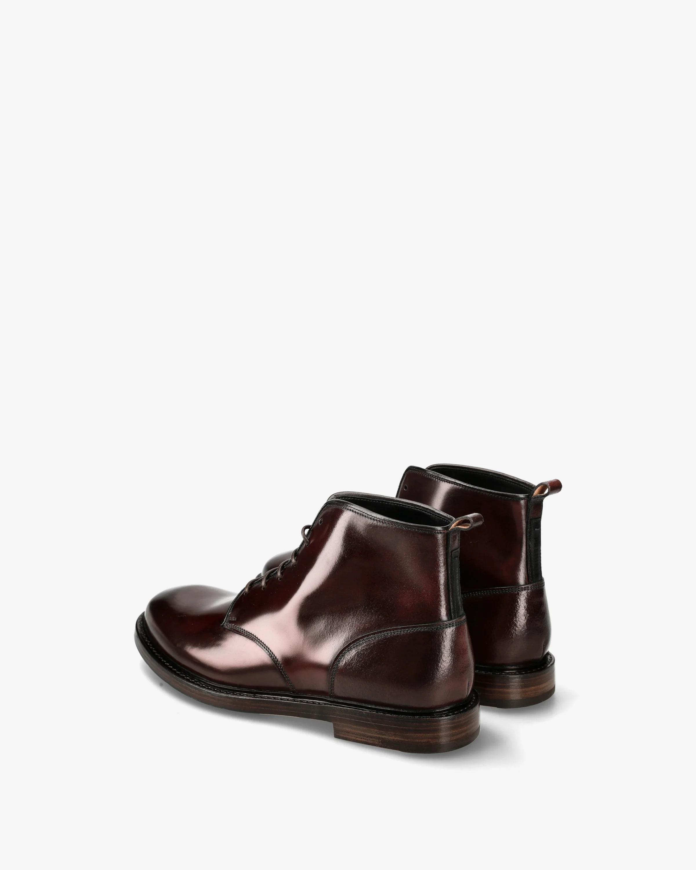 Lace-up cordovan ankle boots - Image 5