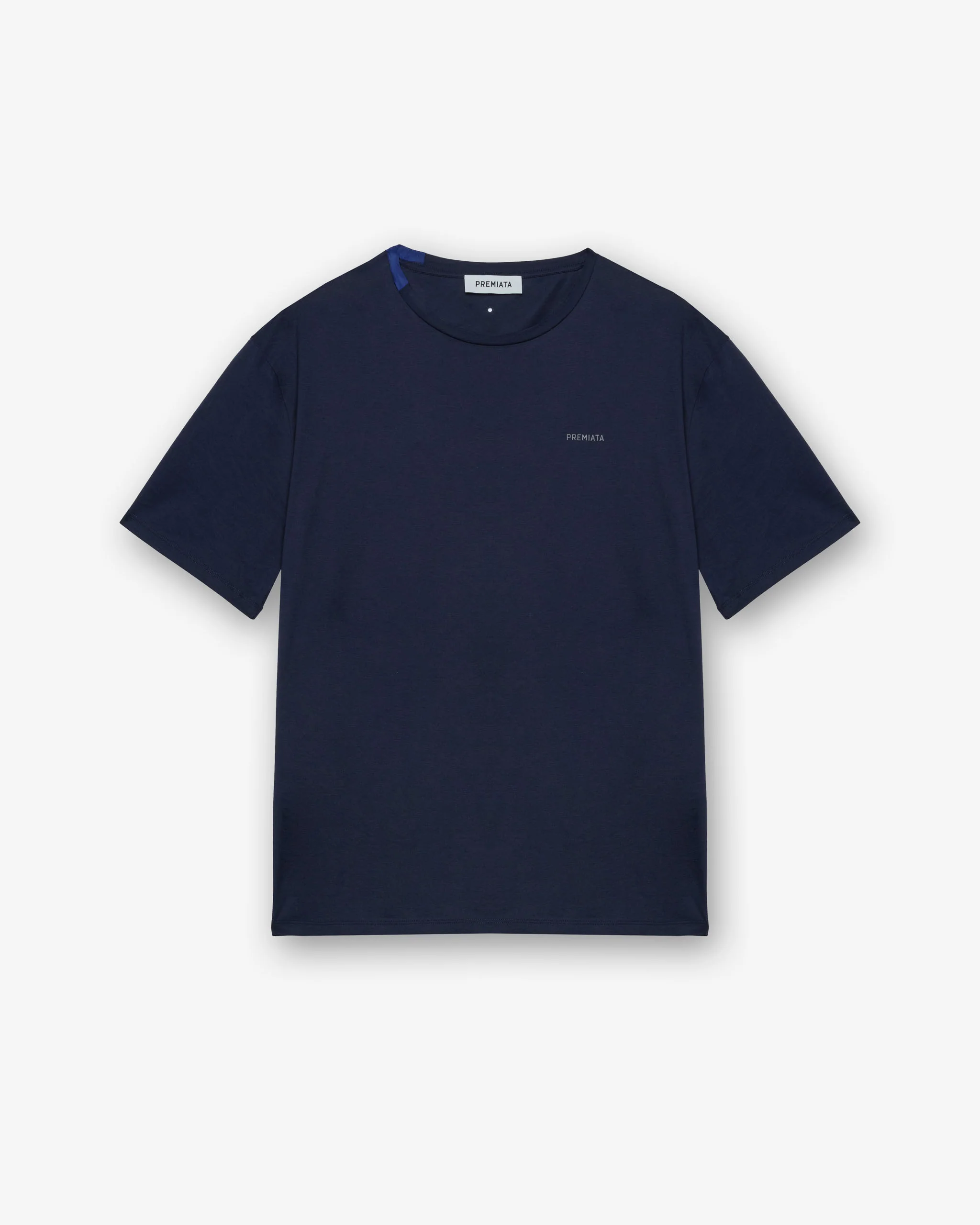 Cotton T-shirt with nylon detail