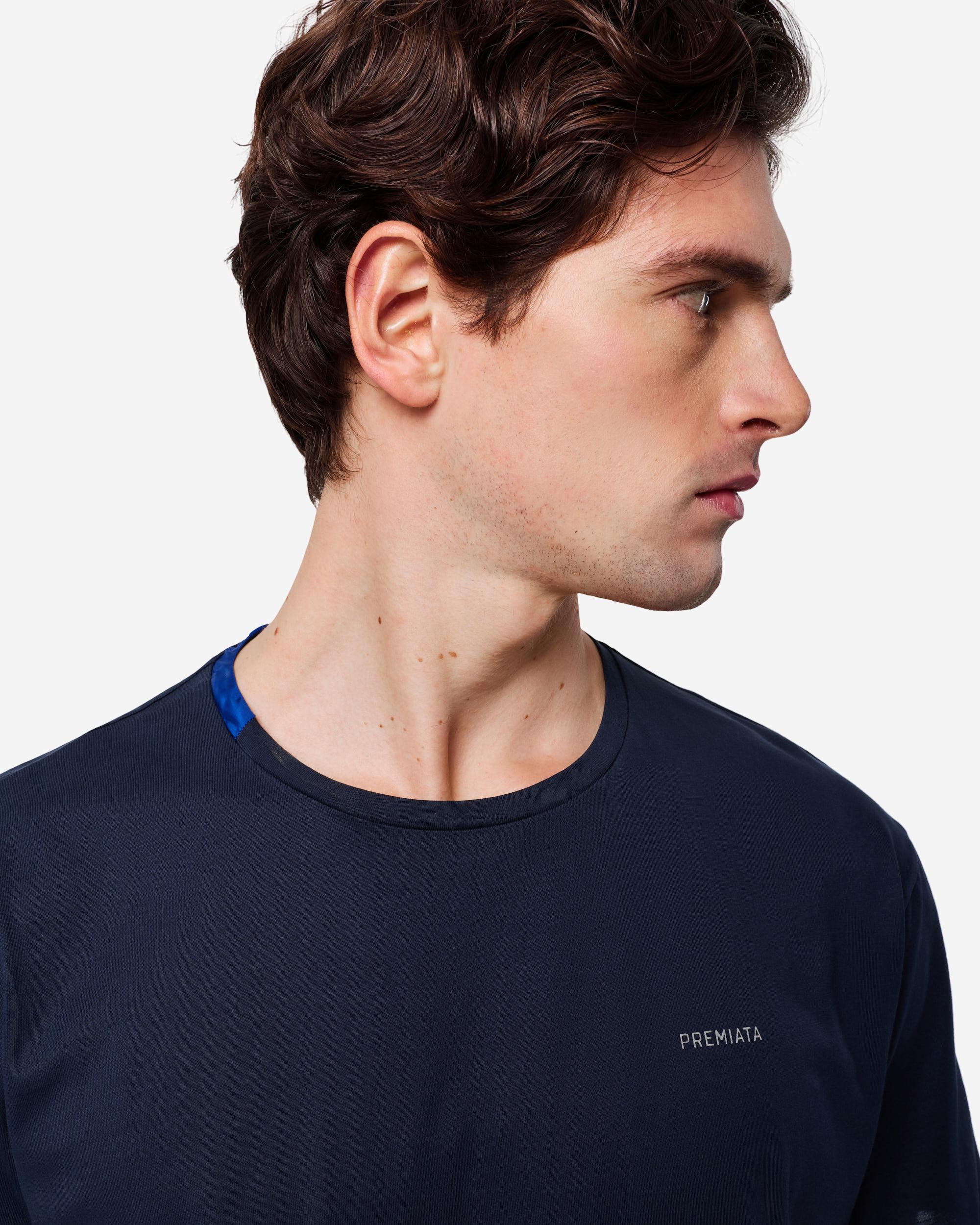 Cotton T-shirt with nylon detail - Image 3
