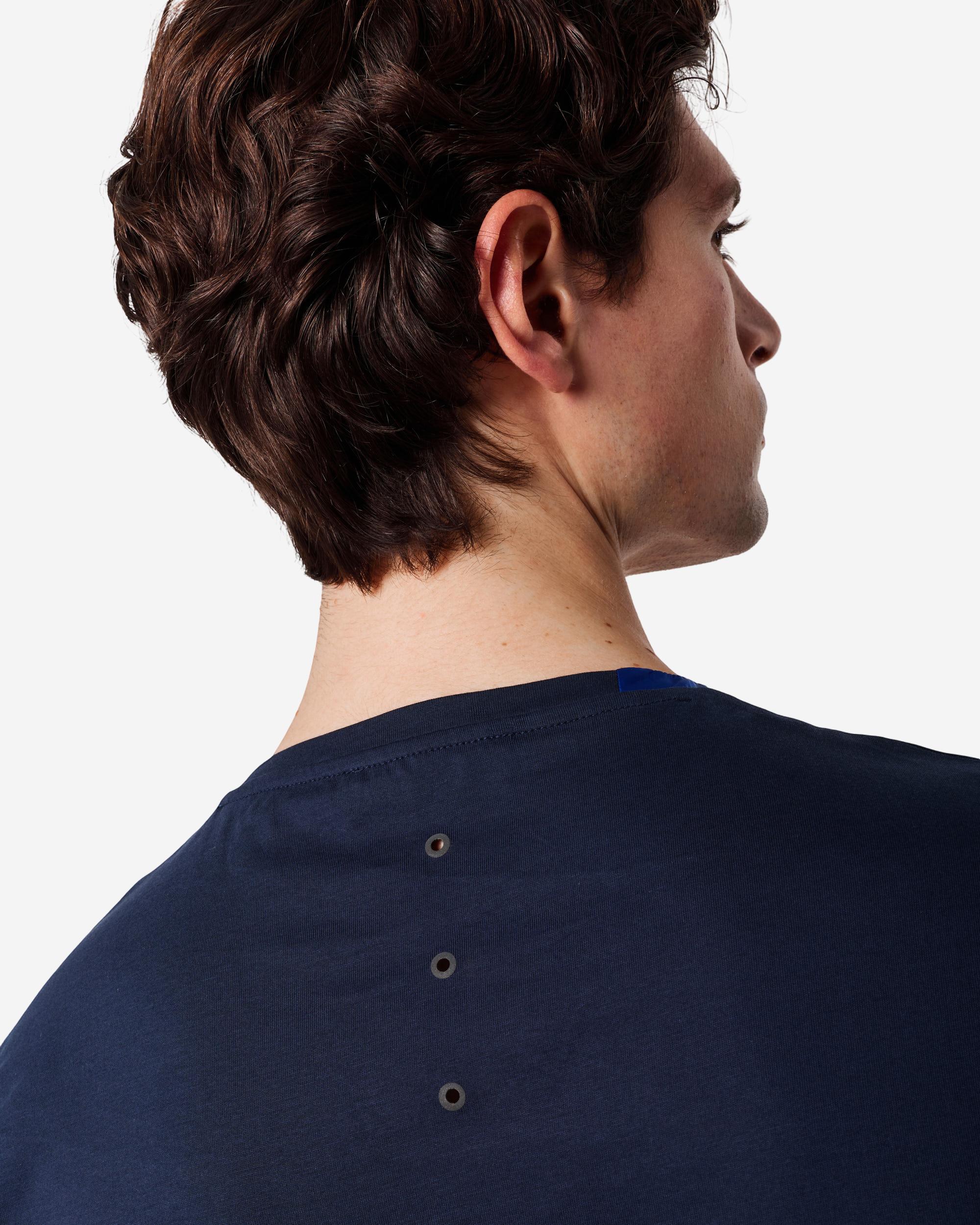 Cotton T-shirt with nylon detail - Image 7