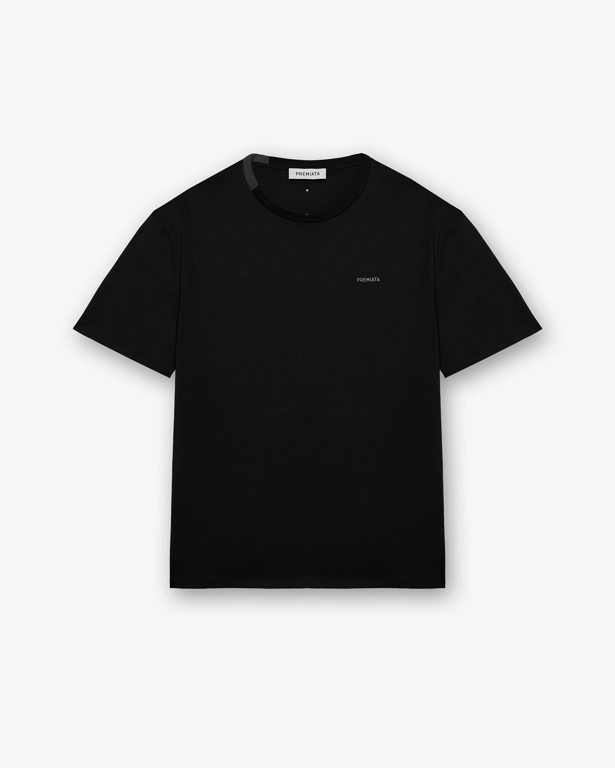 Cotton T-shirt with nylon detail