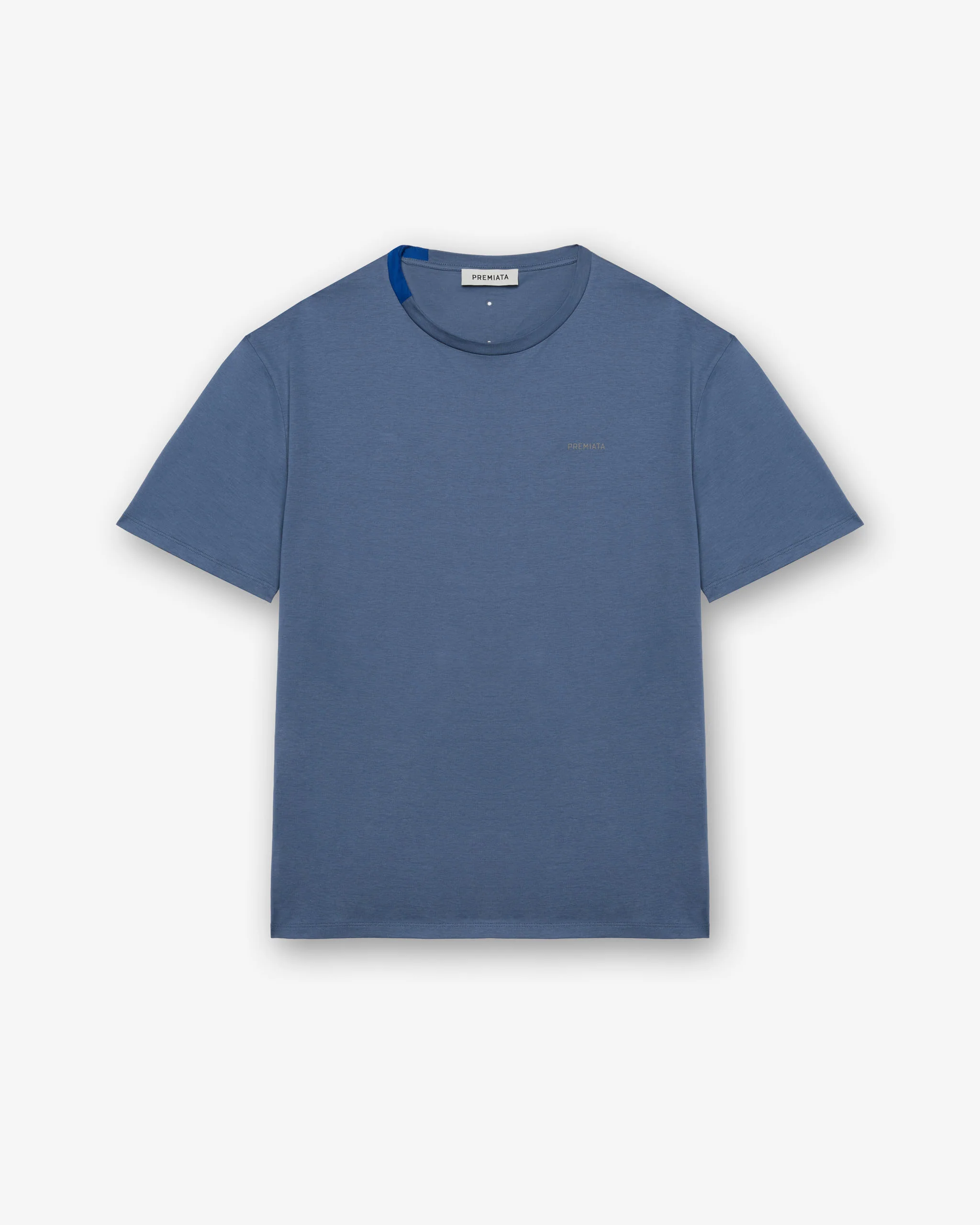 Cotton T-shirt with nylon detail
