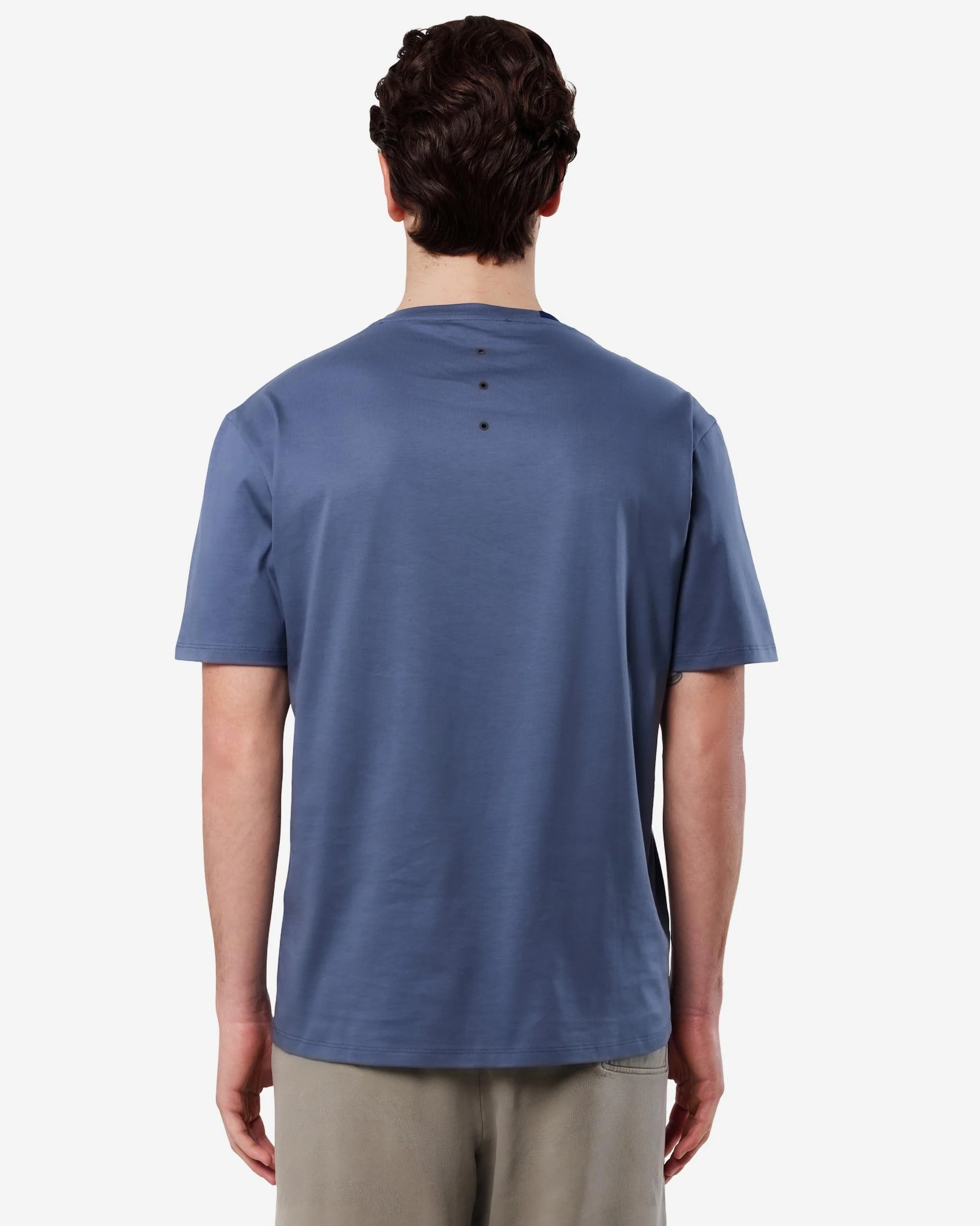 Cotton T-shirt with nylon detail - Image 6