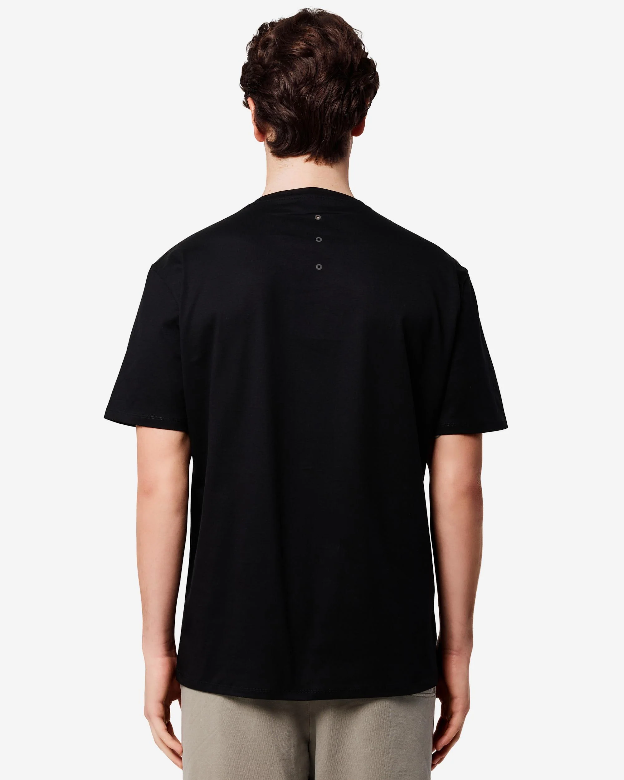 Cotton T-shirt with nylon detail - Image 6