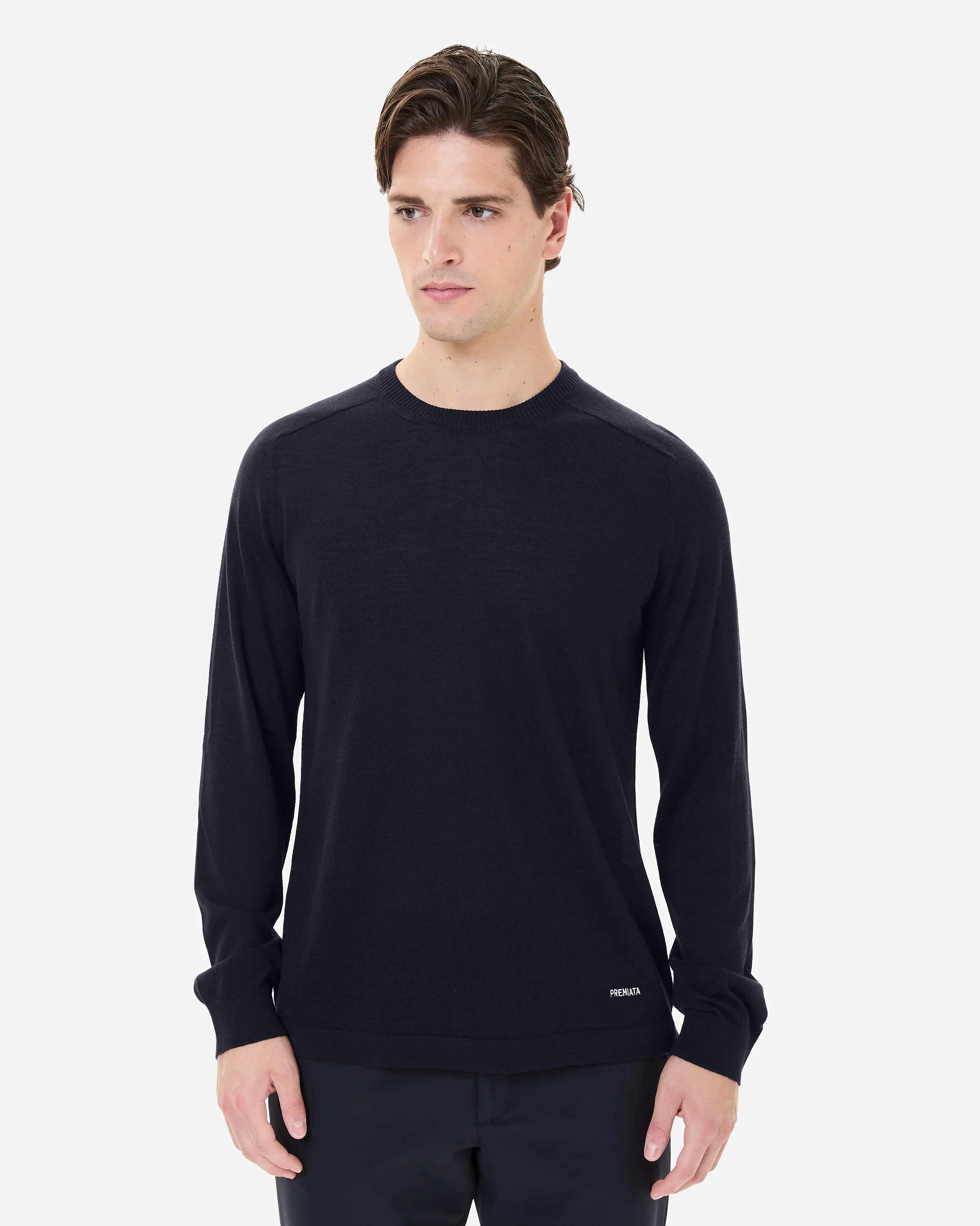 Wool and silk crew neck sweater - Image 4