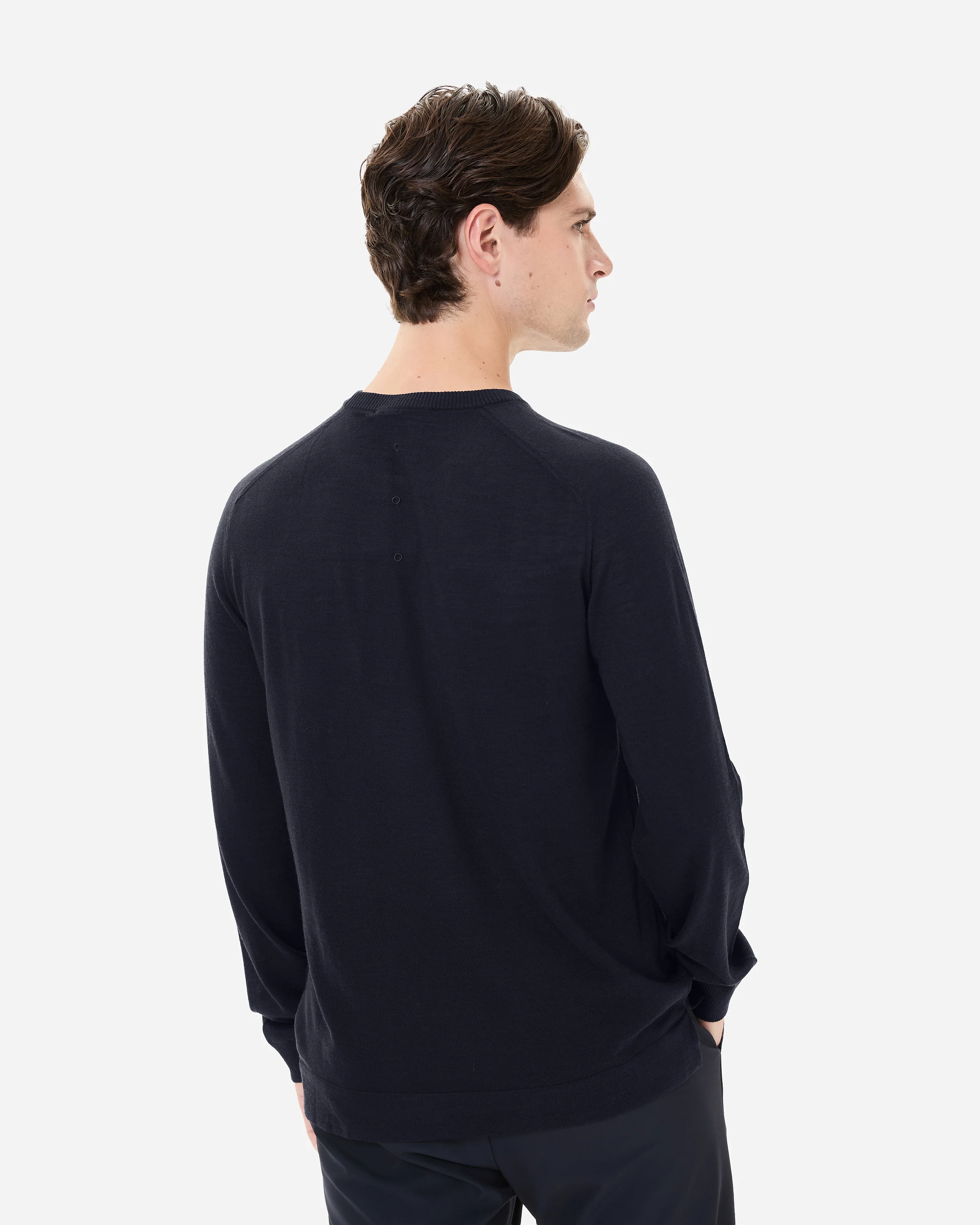 Wool and silk crew neck sweater - Image 6