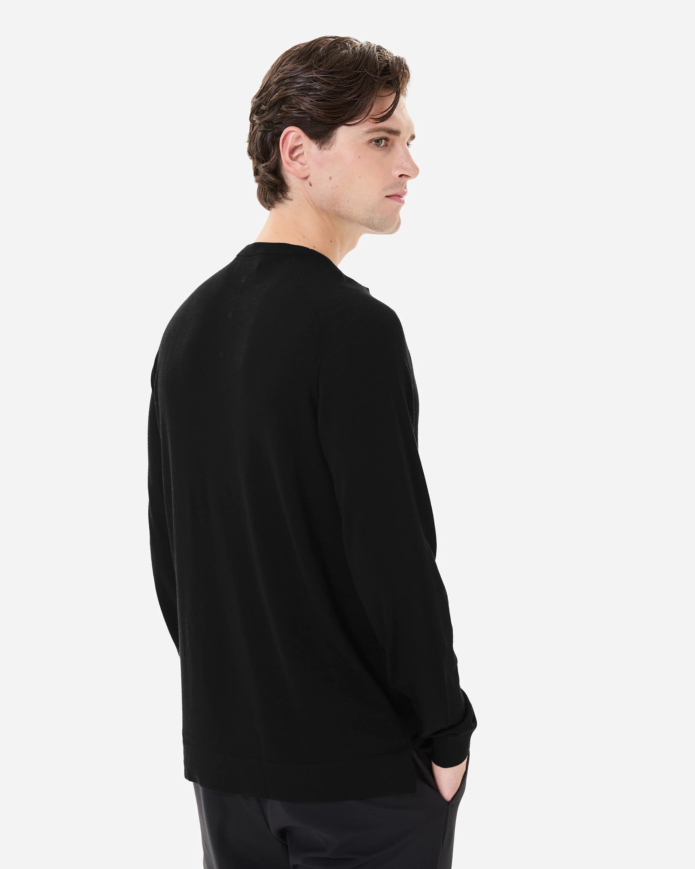 Wool and silk crew neck sweater - Image 4